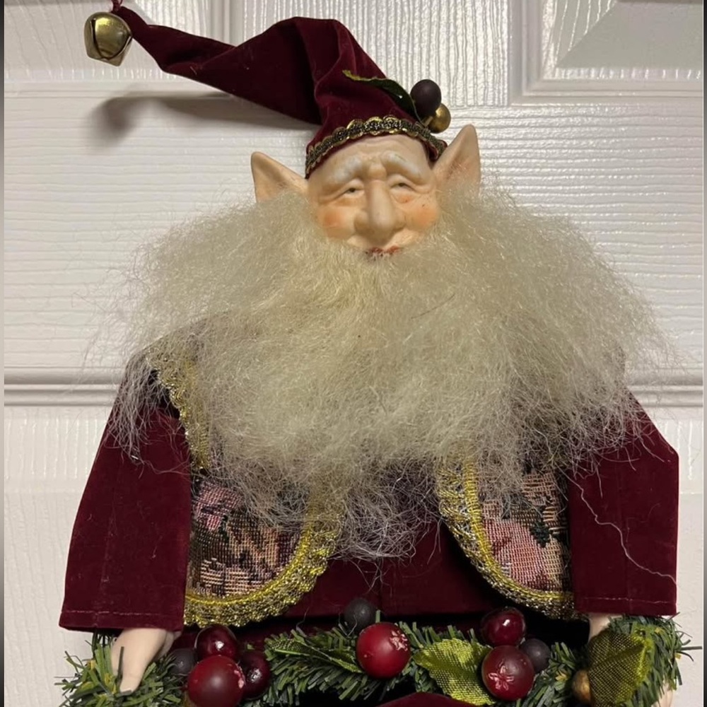 Festive Elf Christmas Stocking - Picture 2 of 2